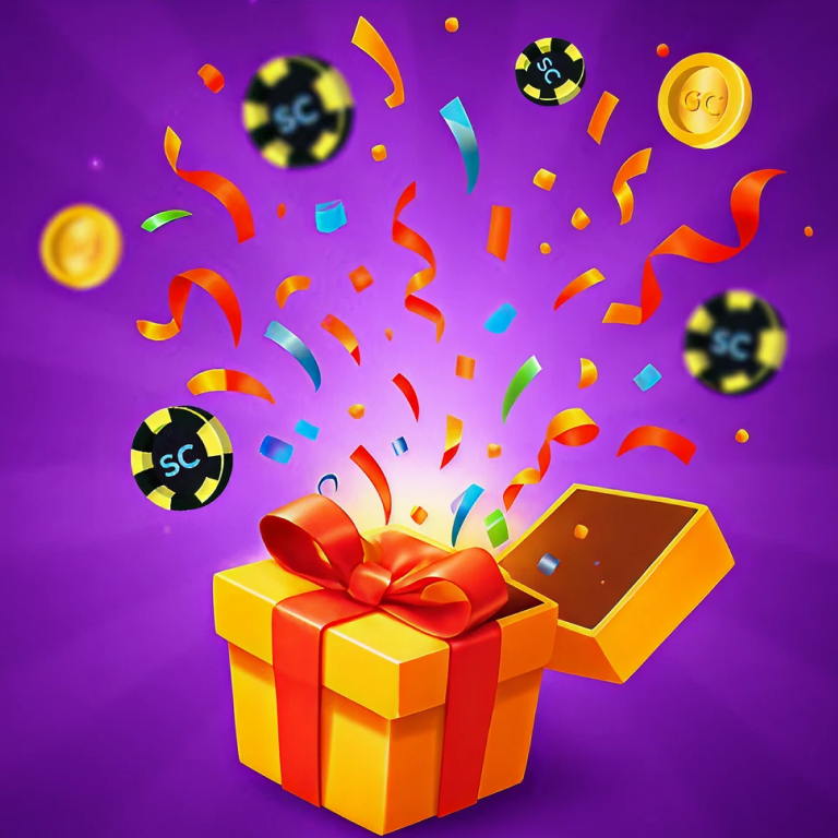 Slot and table game icons on screen